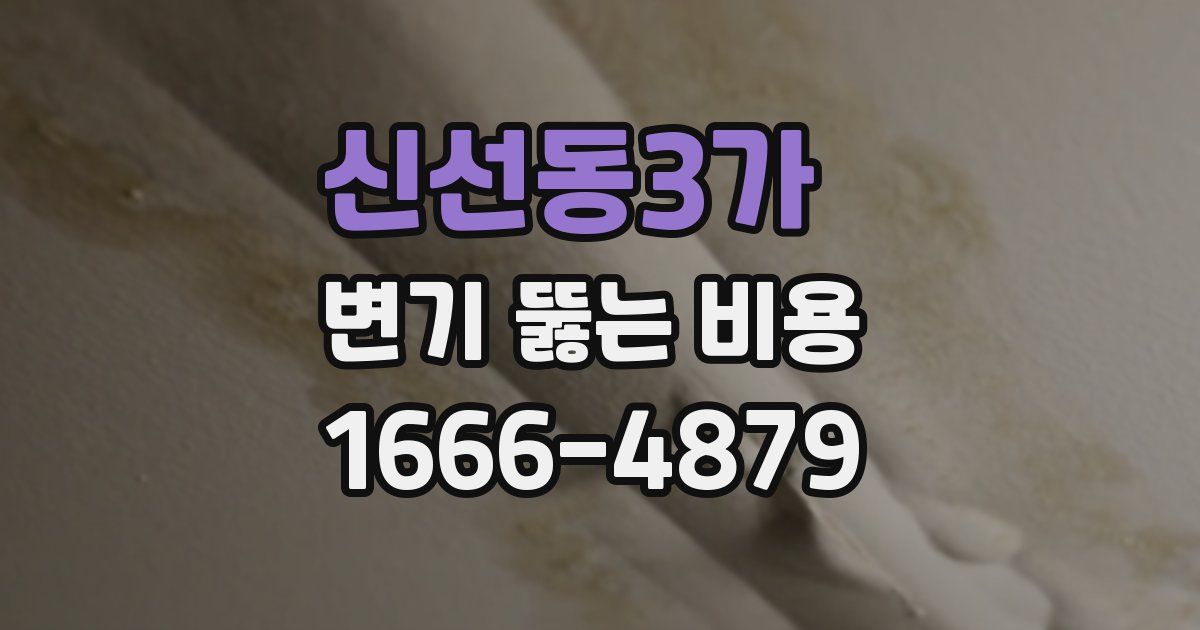 신선동3가 변기 뚫는 비용