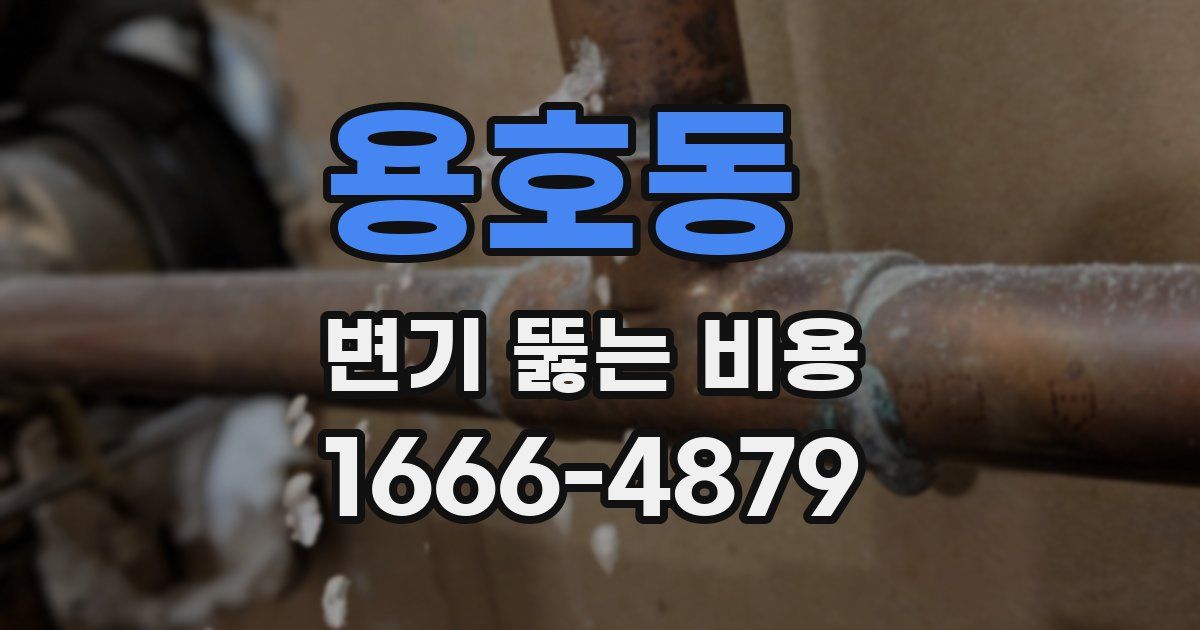 용호동 변기 뚫는 비용