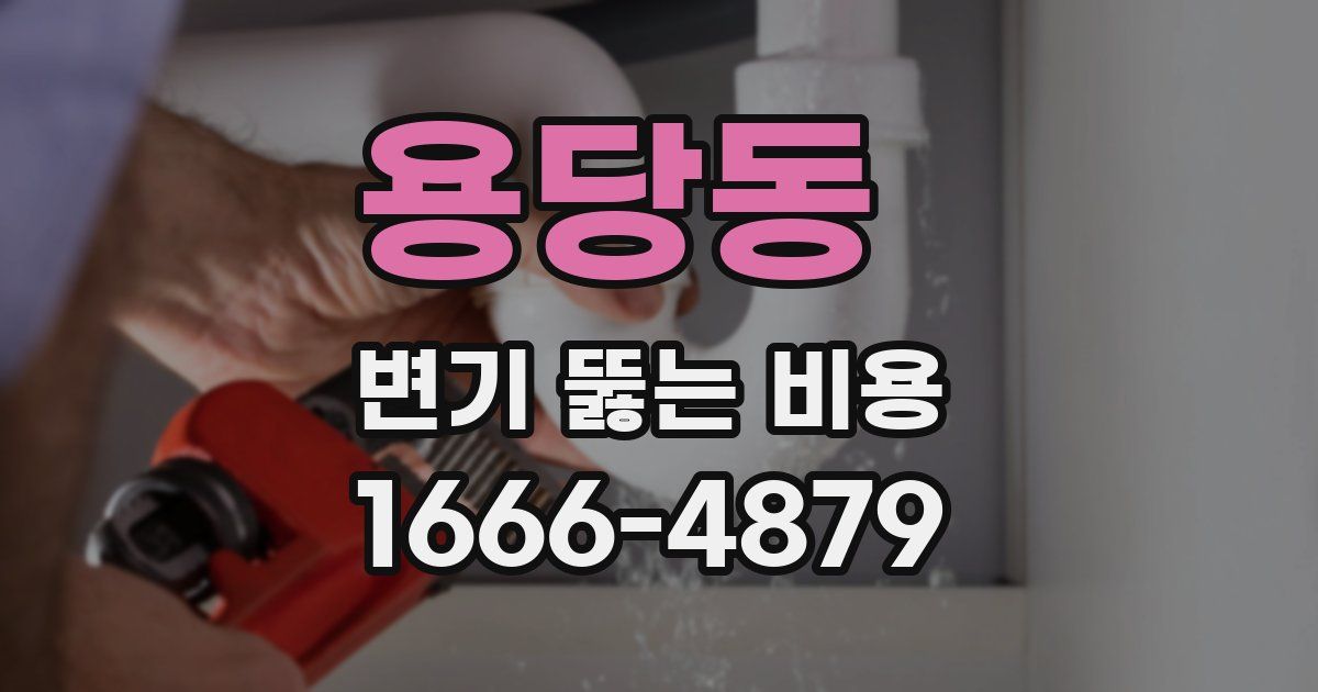 용당동 변기 뚫는 비용