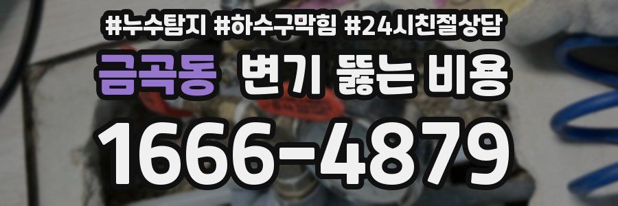 금곡동 변기 뚫는 비용
