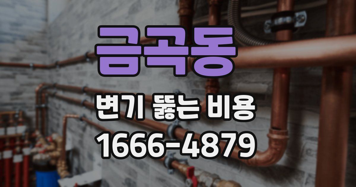 금곡동 변기 뚫는 비용