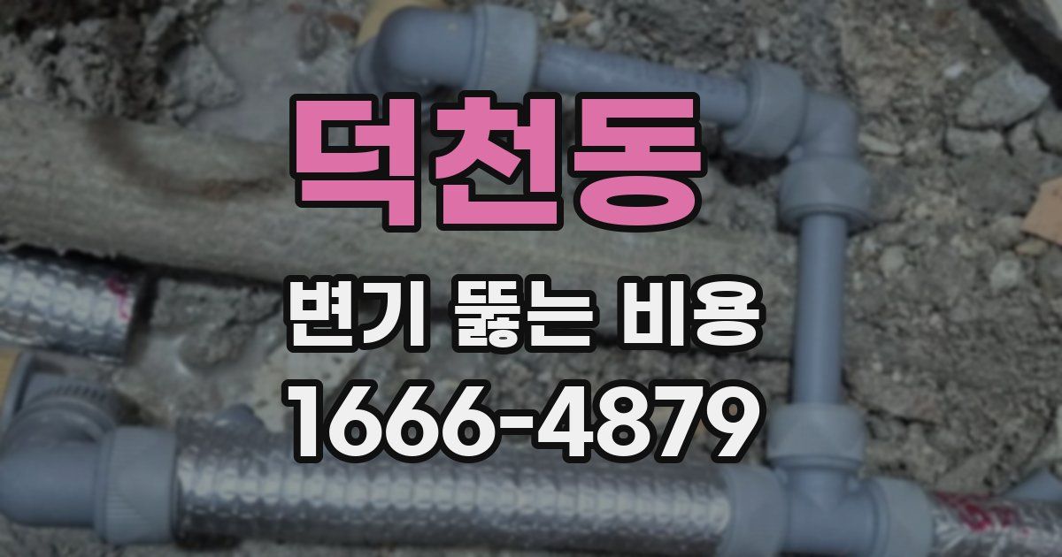 덕천동 변기 뚫는 비용