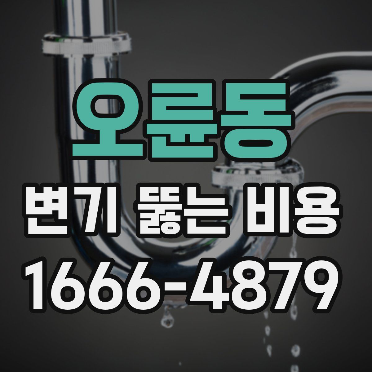 오륜동 변기 뚫는 비용