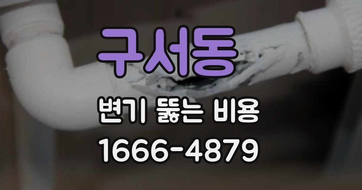 구서동 변기 뚫는 비용