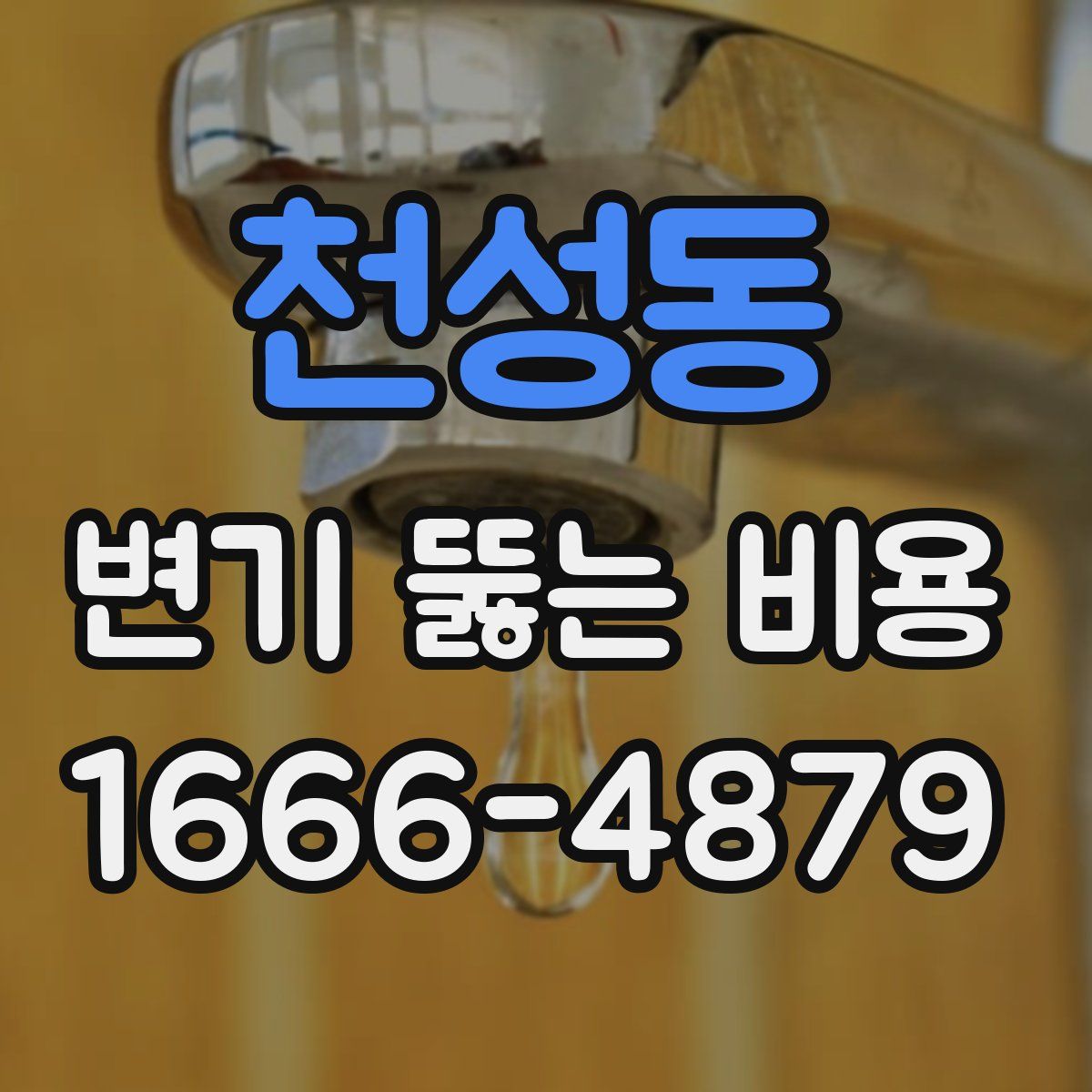 천성동 변기 뚫는 비용