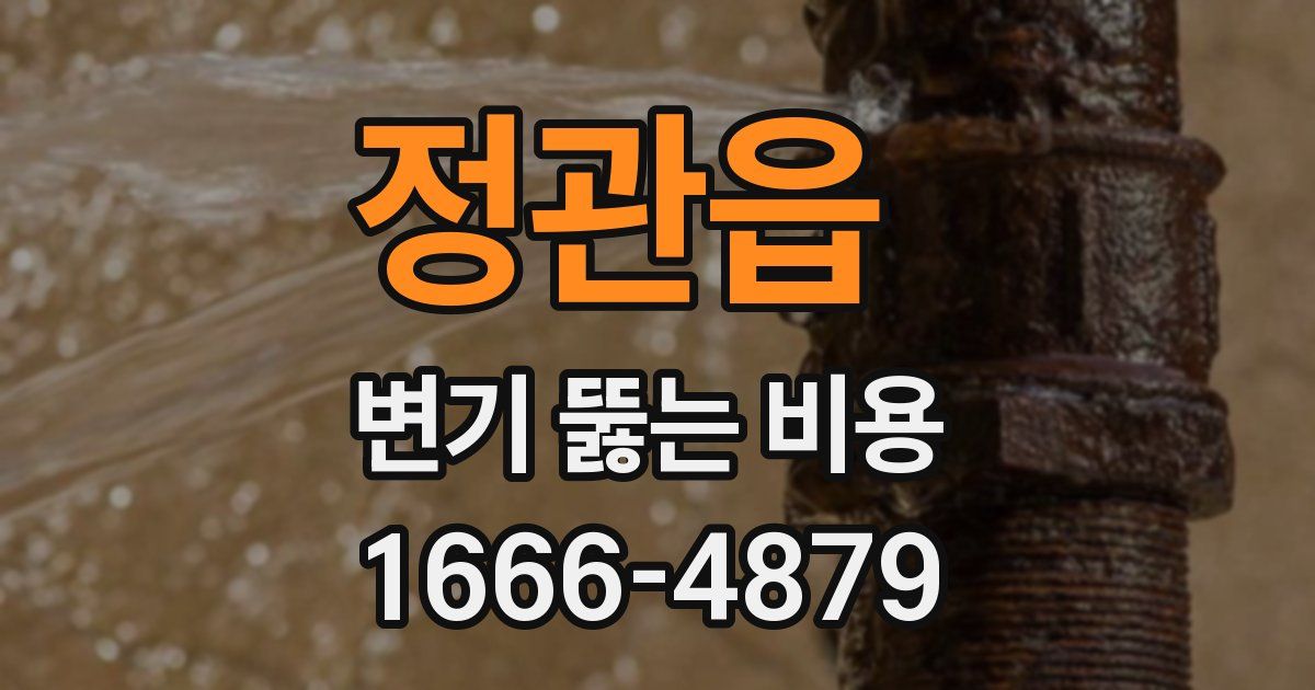 정관읍 변기 뚫는 비용