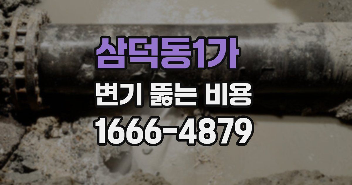 삼덕동1가 변기 뚫는 비용