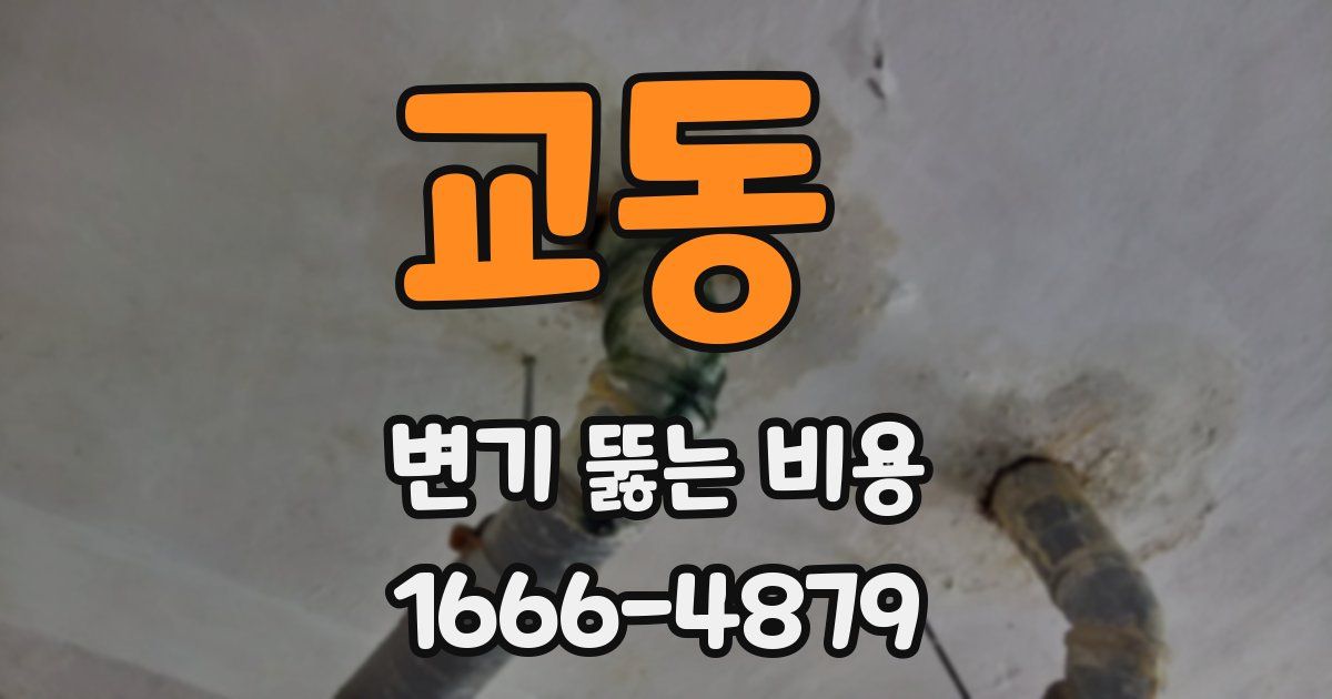 교동 변기 뚫는 비용