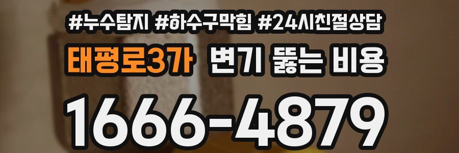 태평로3가 변기 뚫는 비용