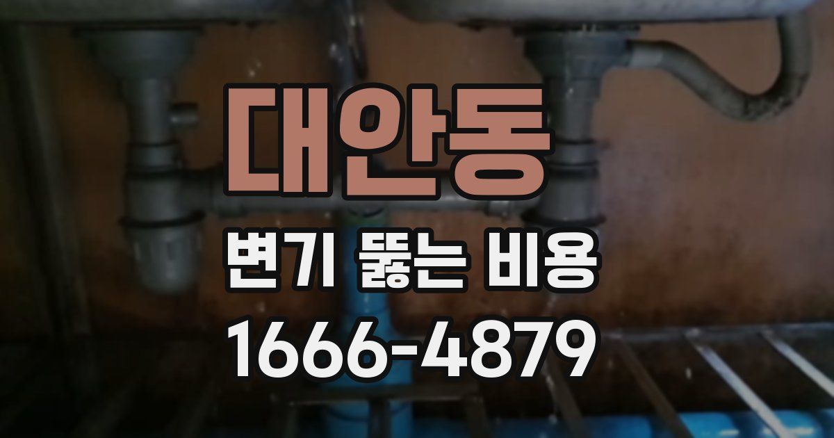 대안동 변기 뚫는 비용