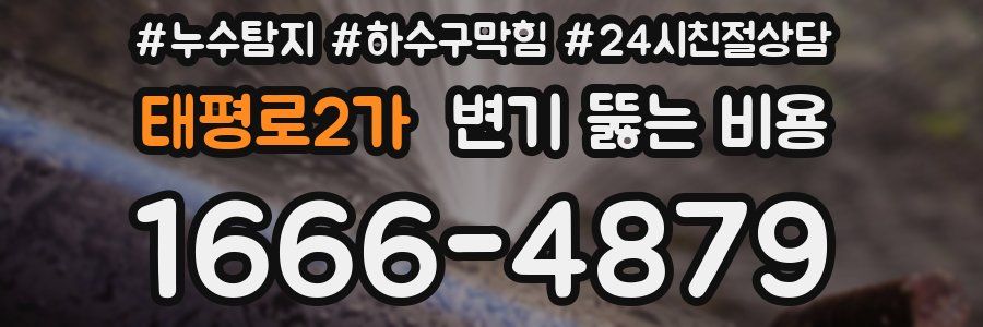 태평로2가 변기 뚫는 비용