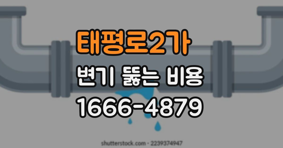 태평로2가 변기 뚫는 비용