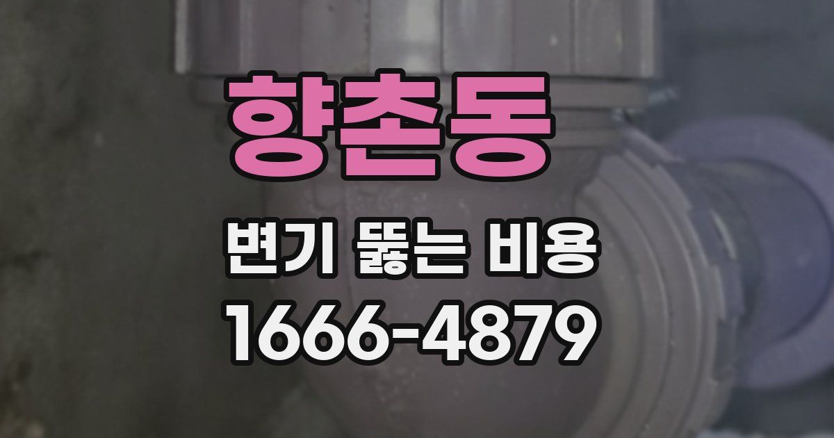 향촌동 변기 뚫는 비용