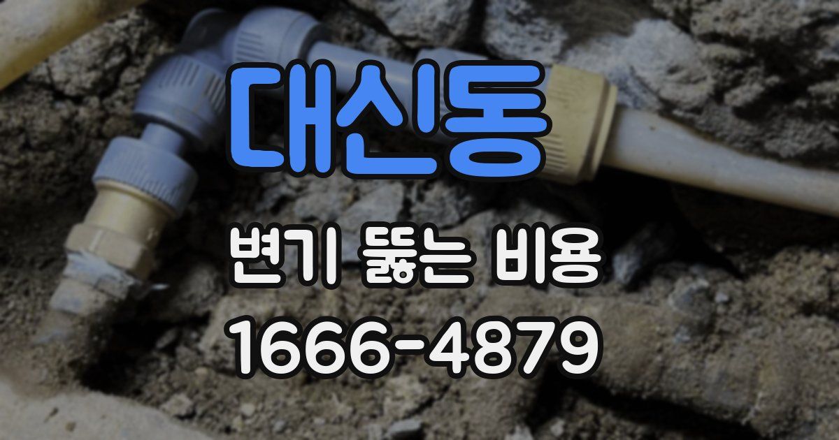 대신동 변기 뚫는 비용