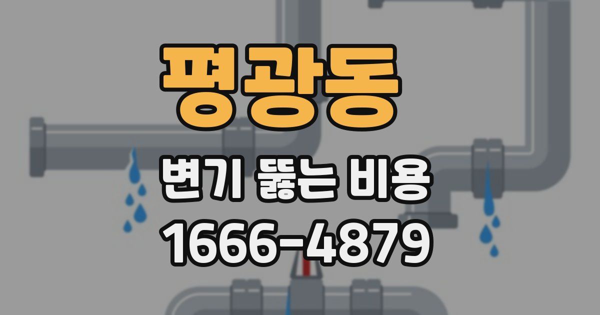 평광동 변기 뚫는 비용
