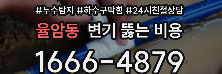 율암동 변기 뚫는 비용