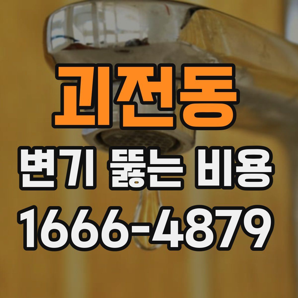 괴전동 변기 뚫는 비용