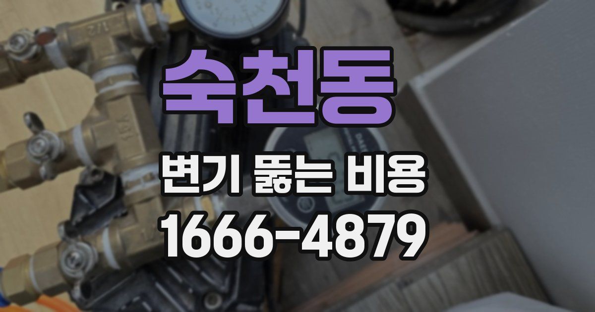 숙천동 변기 뚫는 비용