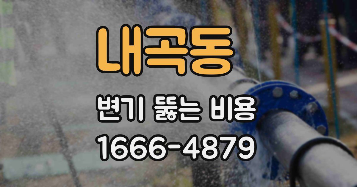 내곡동 변기 뚫는 비용