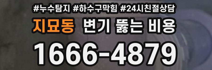 지묘동 변기 뚫는 비용