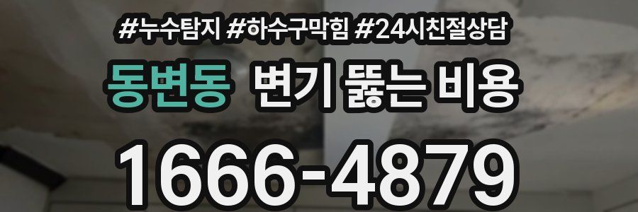 동변동 변기 뚫는 비용