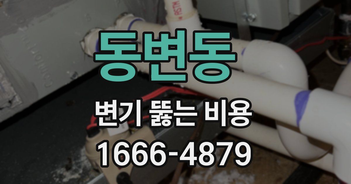 동변동 변기 뚫는 비용