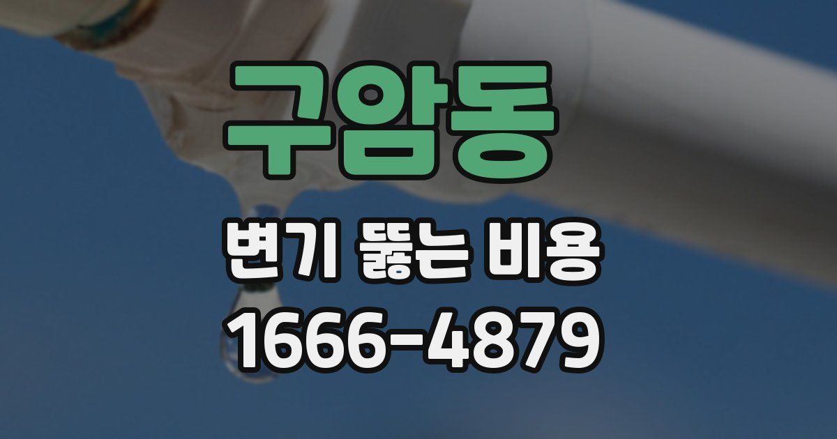 구암동 변기 뚫는 비용