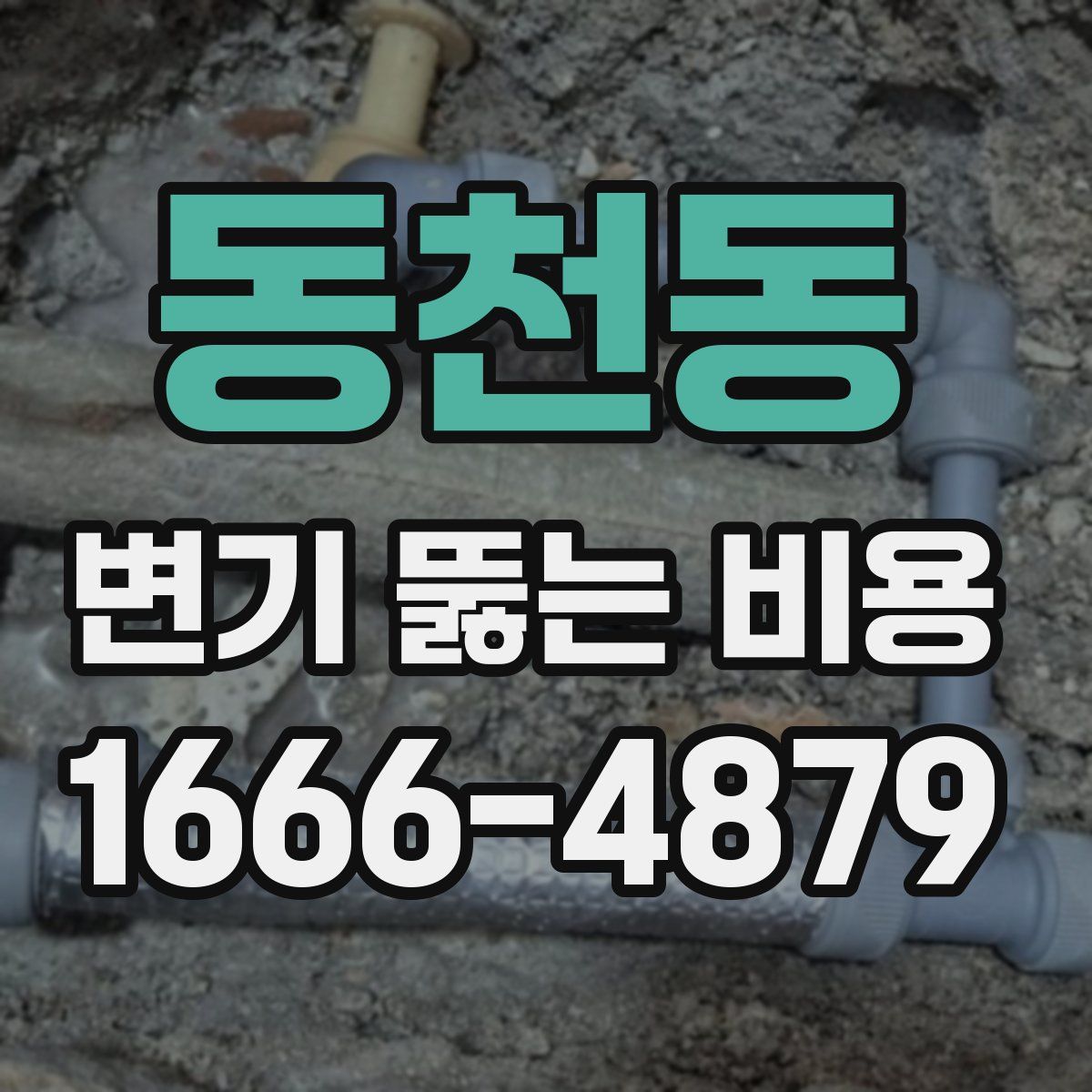 동천동 변기 뚫는 비용