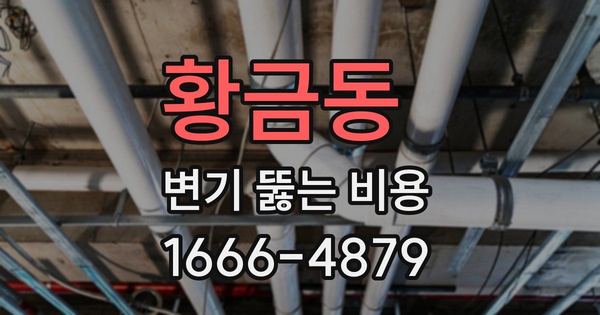 황금동 변기 뚫는 비용