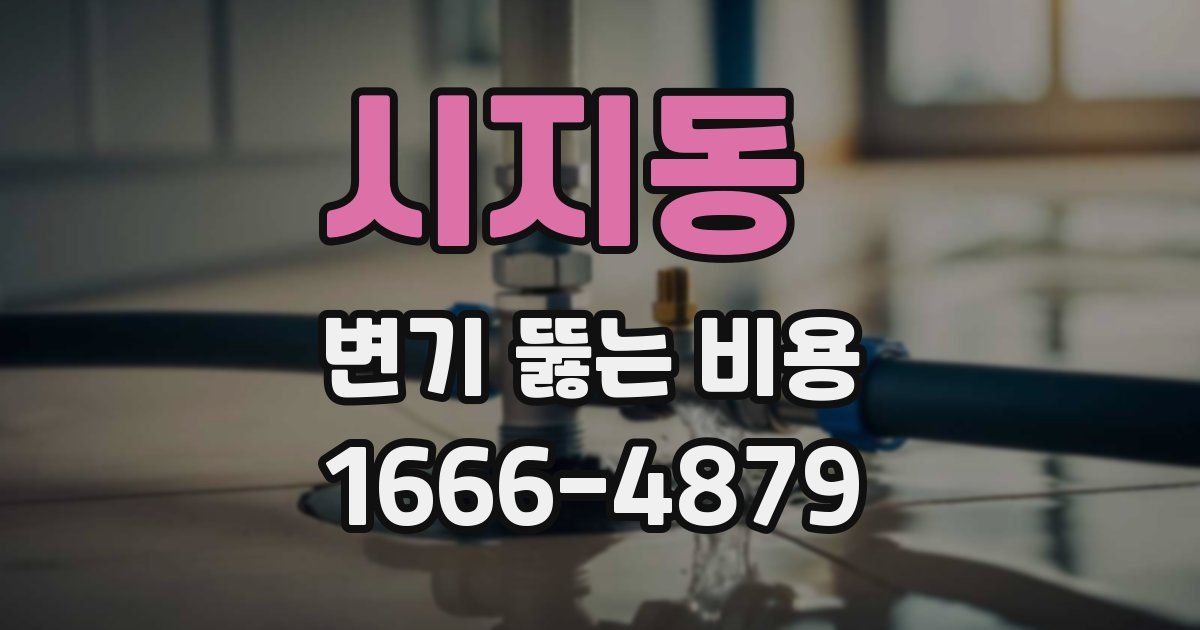 시지동 변기 뚫는 비용