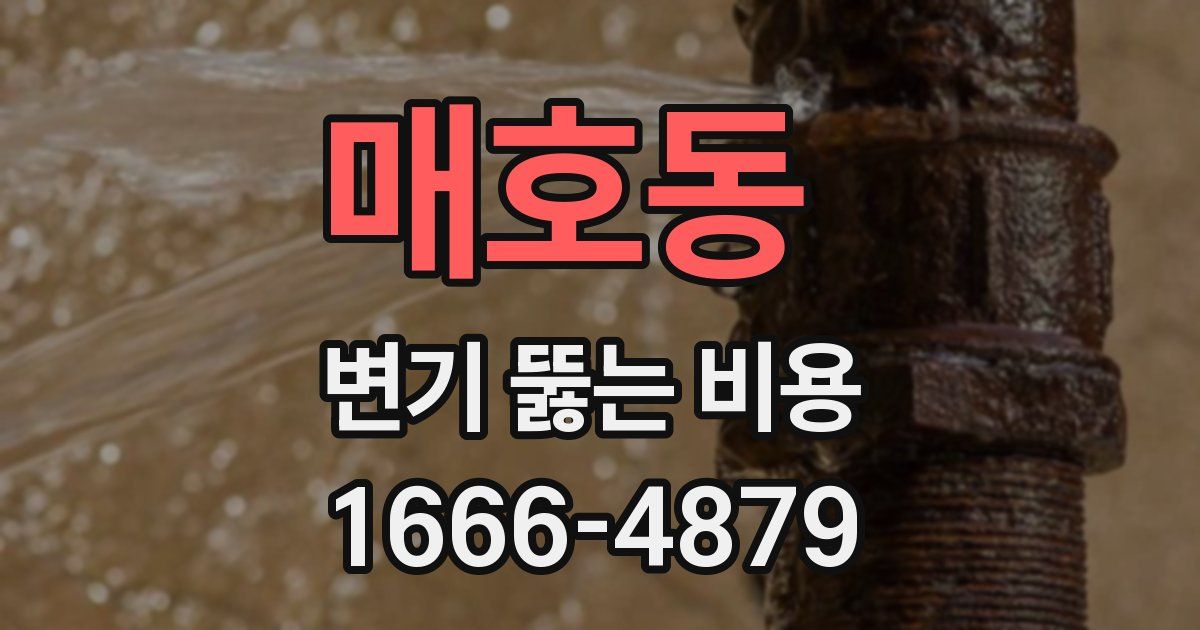 매호동 변기 뚫는 비용