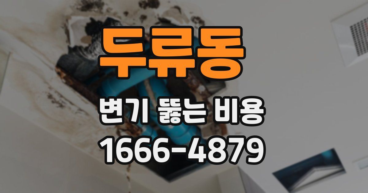 두류동 변기 뚫는 비용