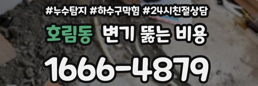 호림동 변기 뚫는 비용
