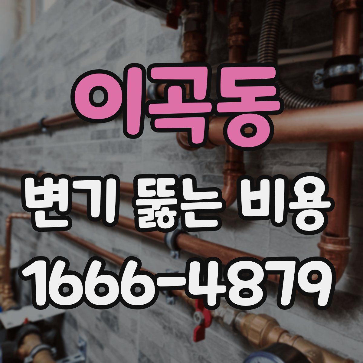 이곡동 변기 뚫는 비용
