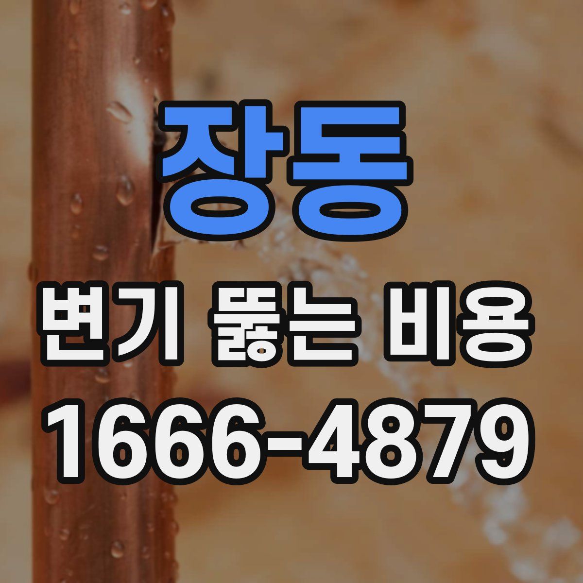 장동 변기 뚫는 비용