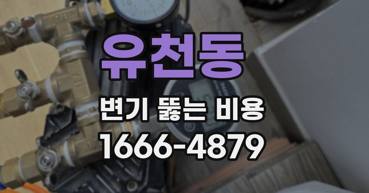 유천동 변기 뚫는 비용