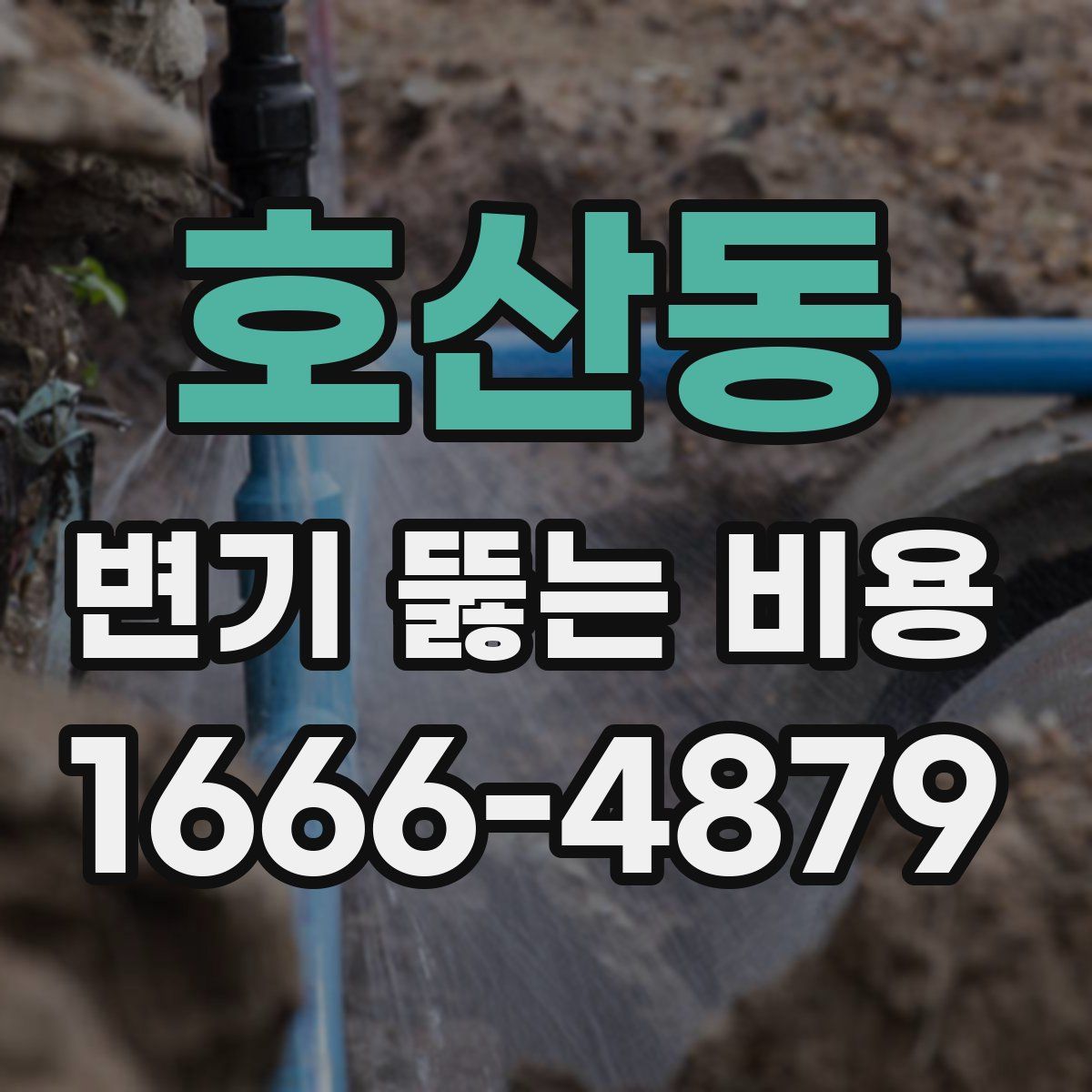 호산동 변기 뚫는 비용