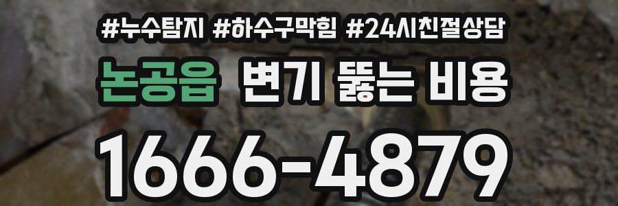 논공읍 변기 뚫는 비용