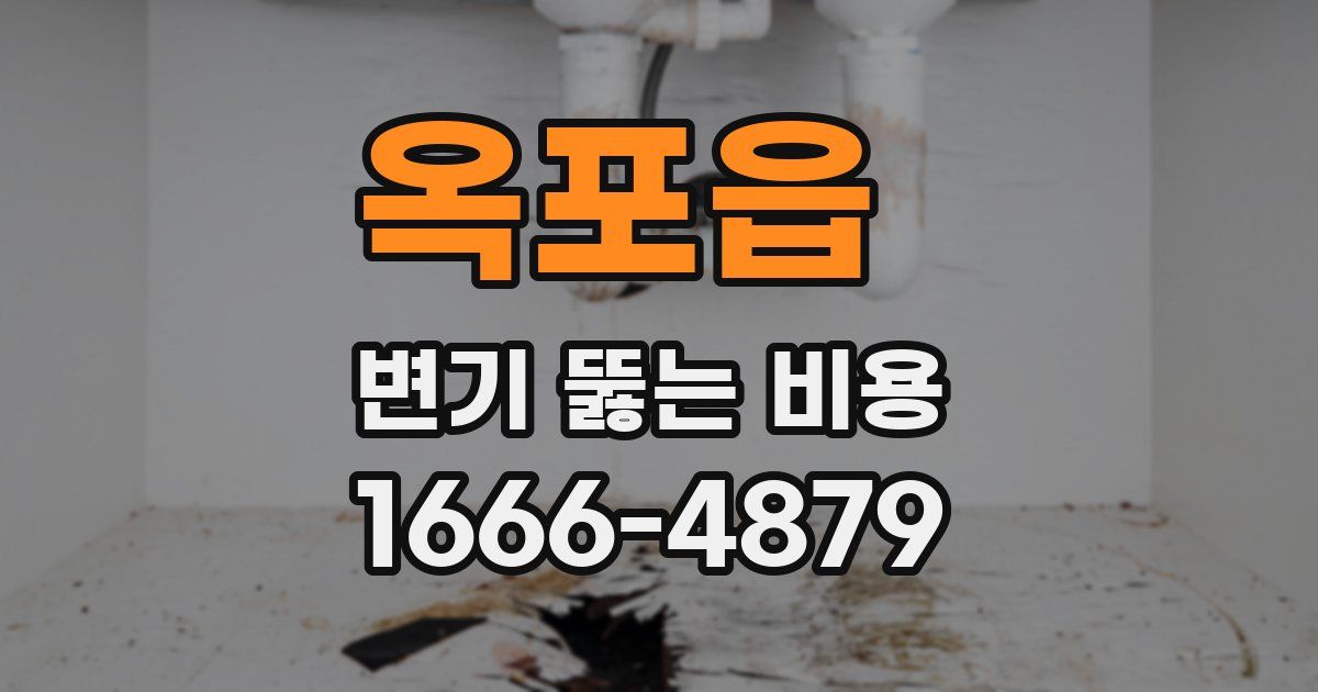 옥포읍 변기 뚫는 비용