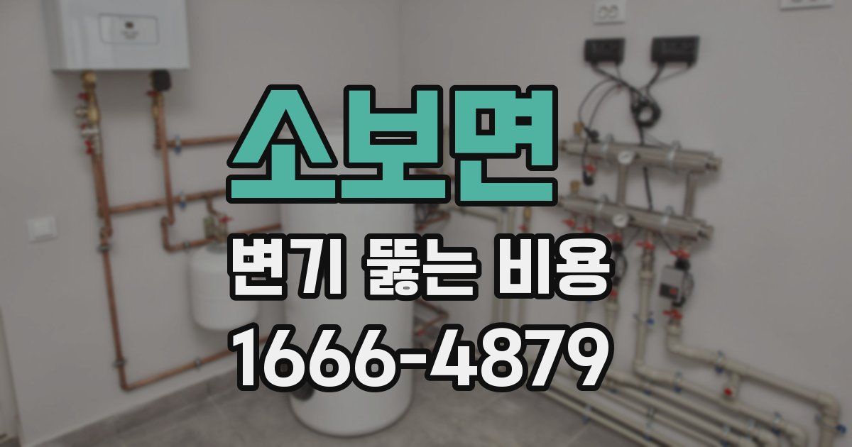 소보면 변기 뚫는 비용