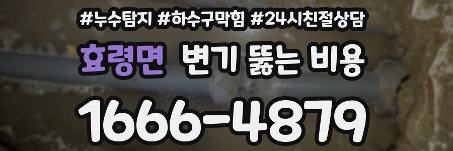 효령면 변기 뚫는 비용
