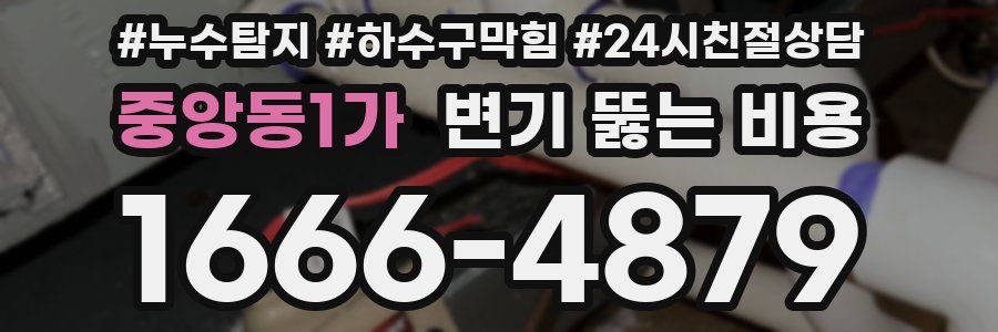 중앙동1가 변기 뚫는 비용