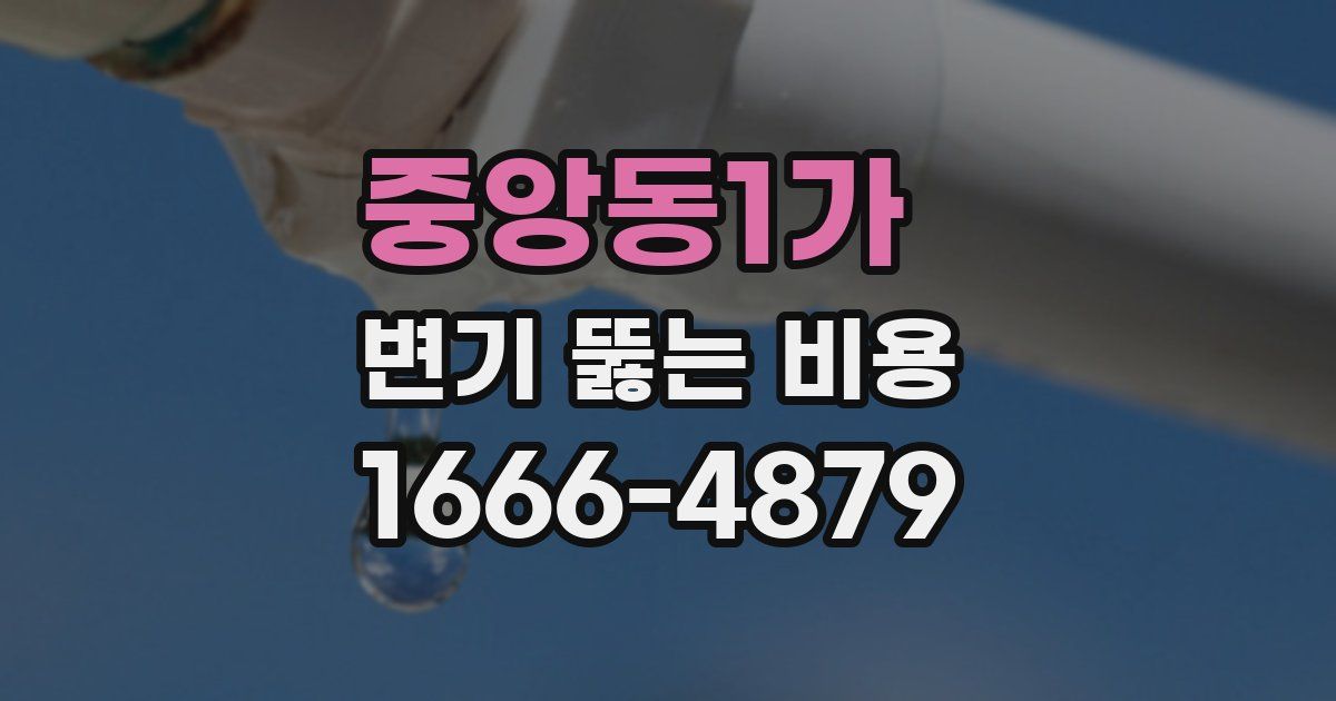 중앙동1가 변기 뚫는 비용