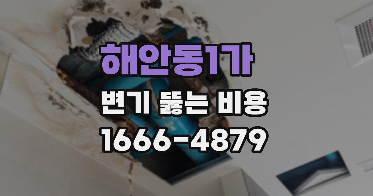 해안동1가 변기 뚫는 비용