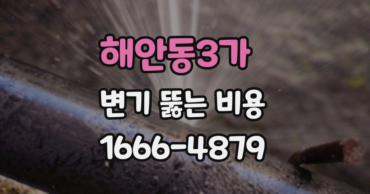 해안동3가 변기 뚫는 비용