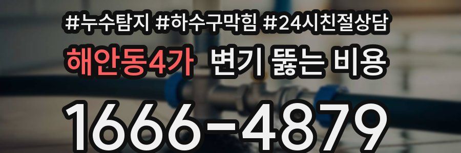 해안동4가 변기 뚫는 비용