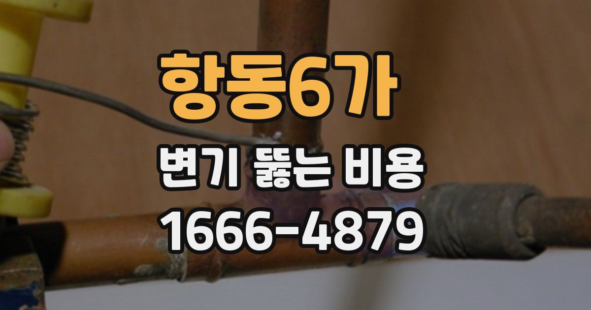 항동6가 변기 뚫는 비용