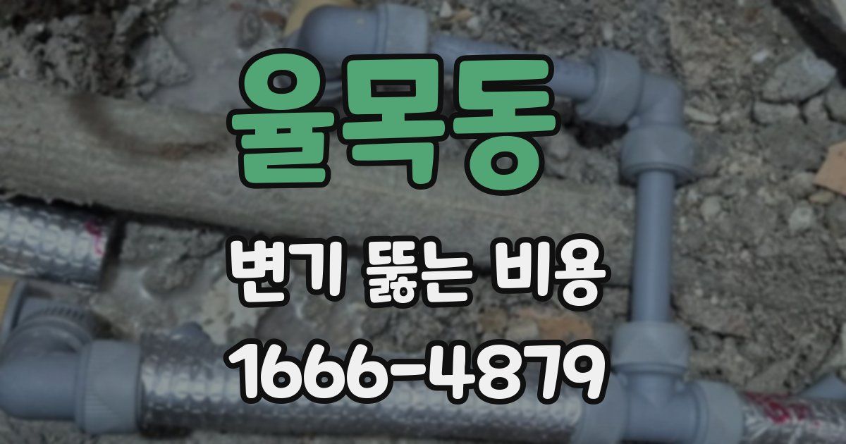 율목동 변기 뚫는 비용