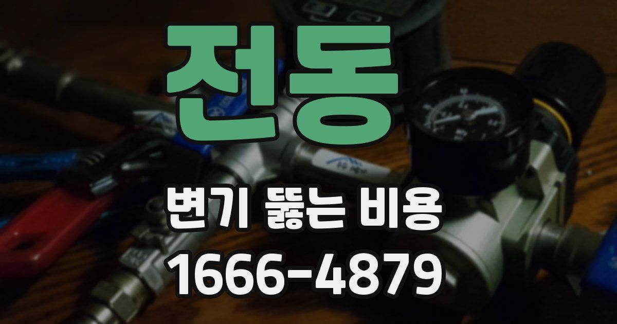 전동 변기 뚫는 비용