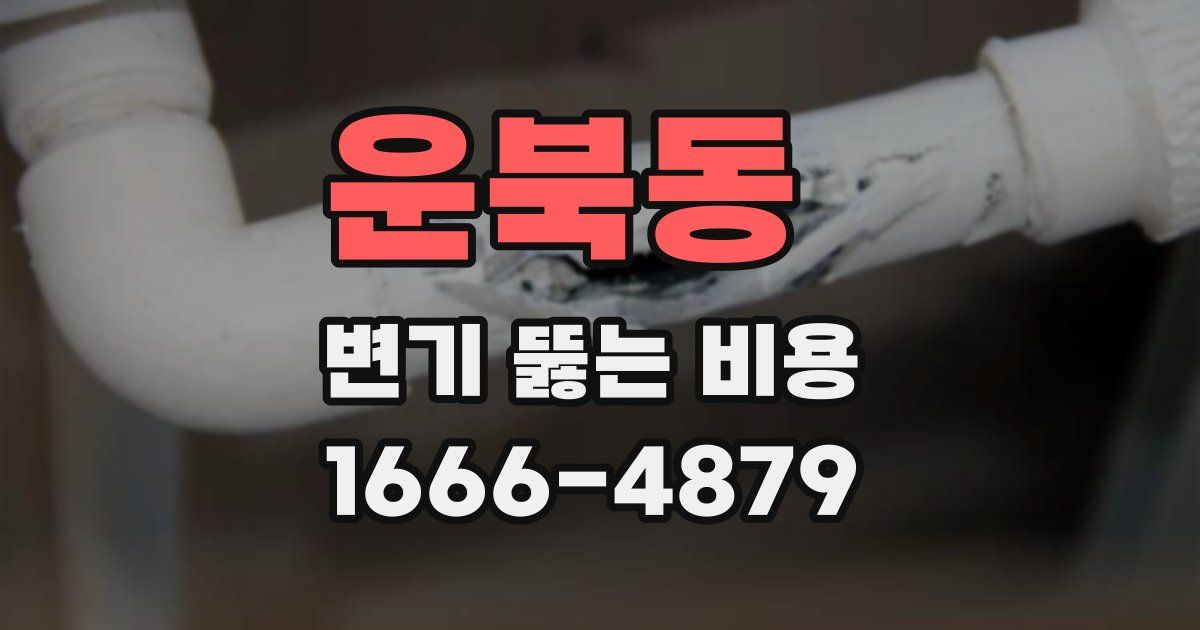 운북동 변기 뚫는 비용